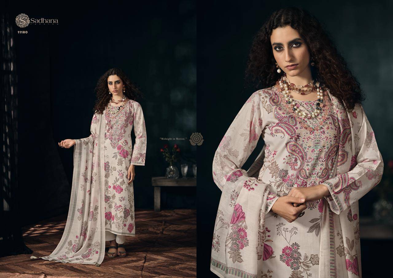 GULZAR By SADHANA FASHION 11179 To 11184 Series Stylish Beautiful Colourful PURE MILANZ COTTON Dresses At Wholesale Price